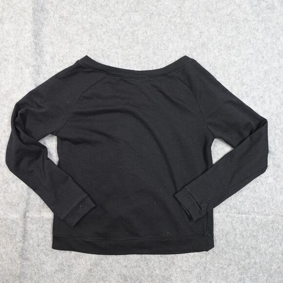 Piper Project Top Womens Medium Cold Shoulder Long Sleeve Knit Black Pullover - Picture 6 of 10